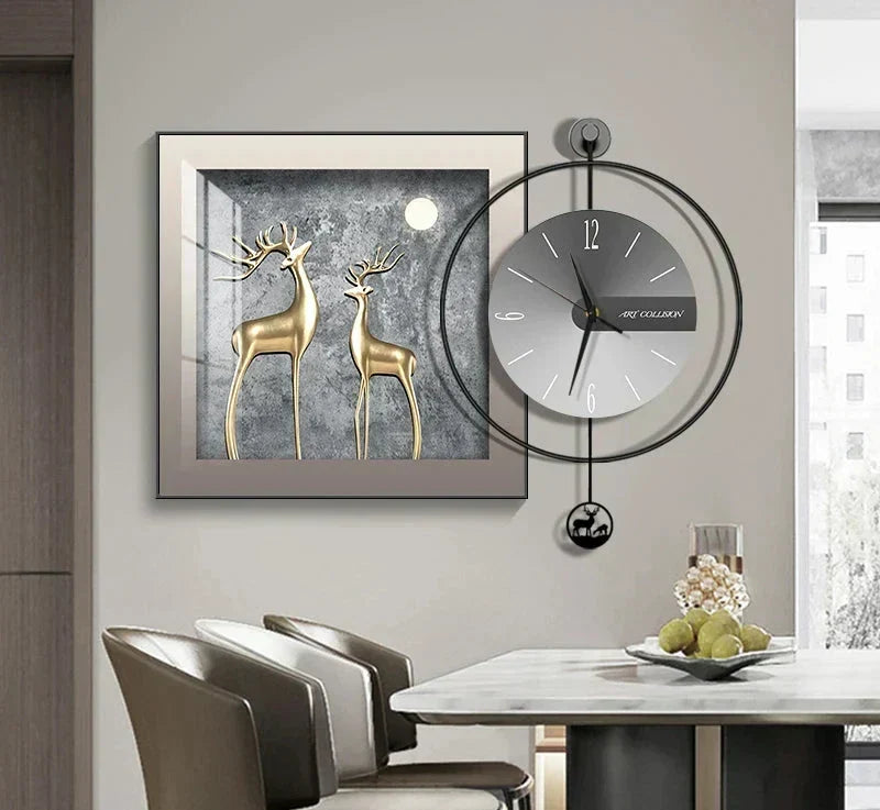 Reloj de pared moderno LuxClock — Diseño creativo, mecanismo silencioso