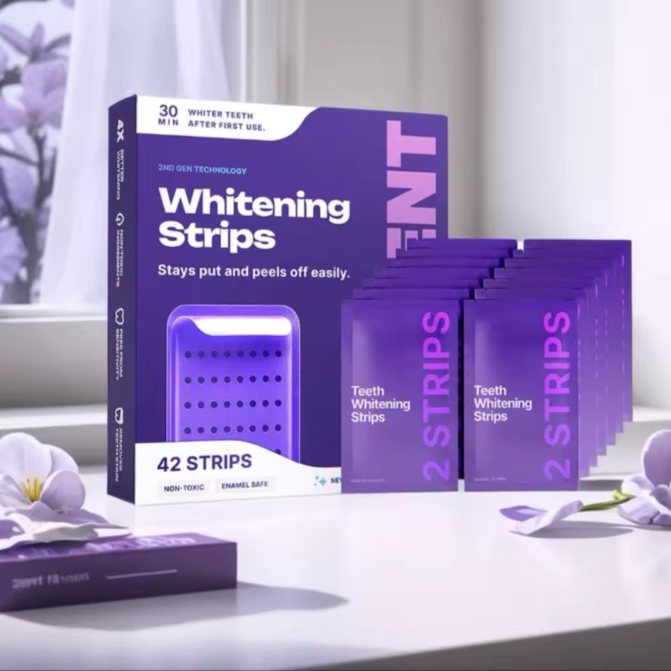 LumiSmile V34 Purple Teeth Whitening Strips — PAP+ Color Correction