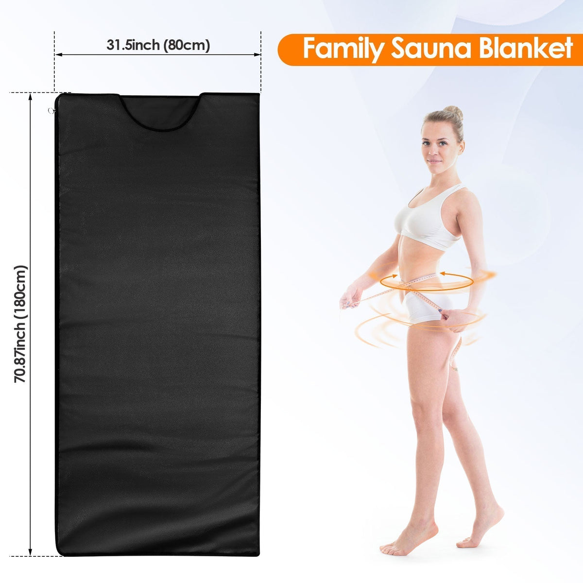 Couverture de sauna infrarouge — Thérapie portable chauffante de détoxification et de relaxation