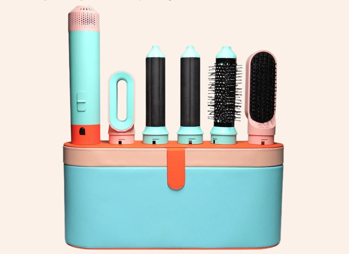 NovaLuxe 1000W All-In-One Hair Styling Tool — Hot Air Brush and Curling Barrel