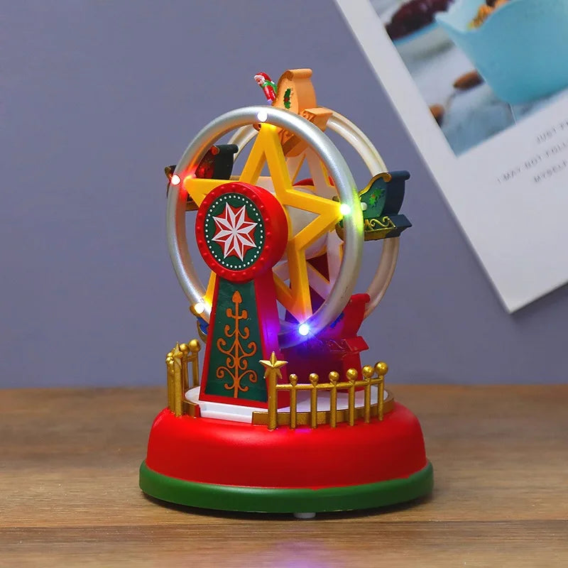 ChristmasScene Animated Christmas Village — Lights, Music & Rotation