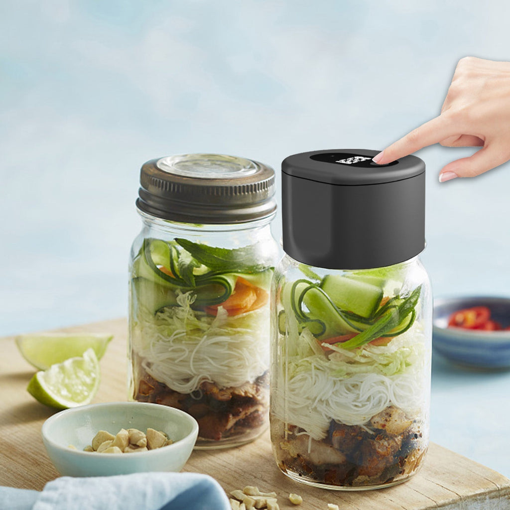 Premium Electric Mason Jar Vacuum Sealer Kit — Airtight Seal
