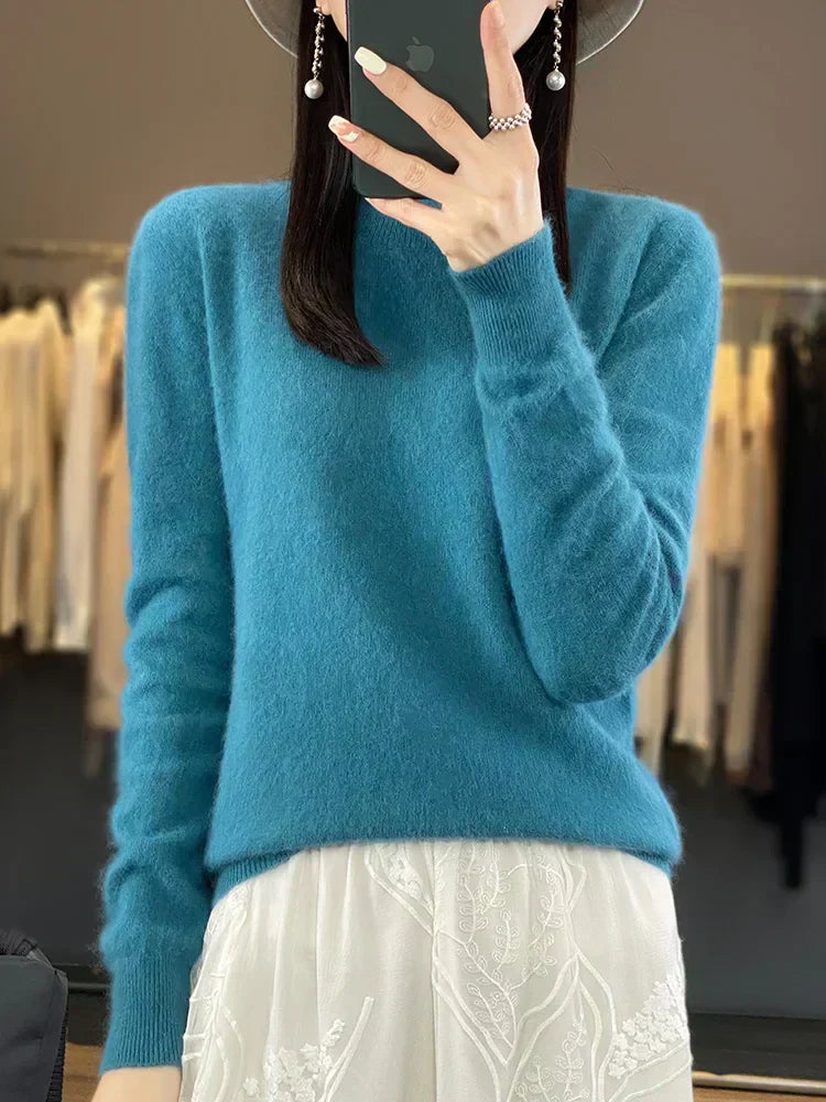 Elara Women's 100% Cashmere Sweater — Ultra-Soft 2-Ply Knit