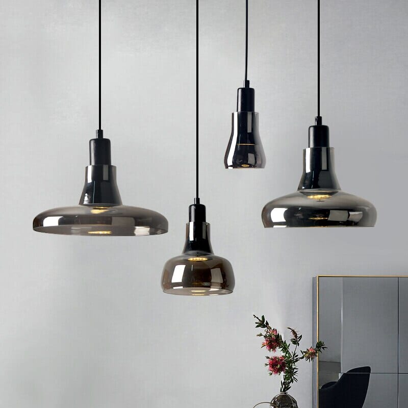 LumiNova Pendelleuchten mit Glas für zeitgemäße Loft-Wohnzimmer