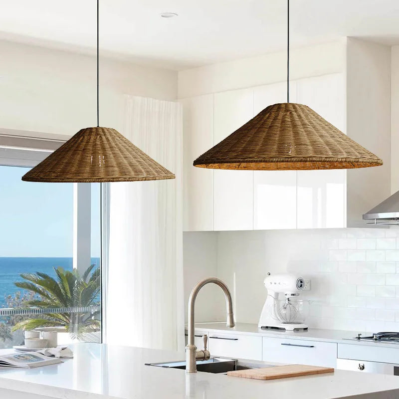 EverBamboo LED Hanging Pendant Light For Scandinavian Ceiling Decor