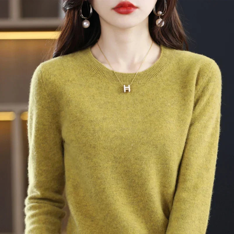 Maren 100% Pure Wool Cashmere Sweater — Loose-Fit Knit