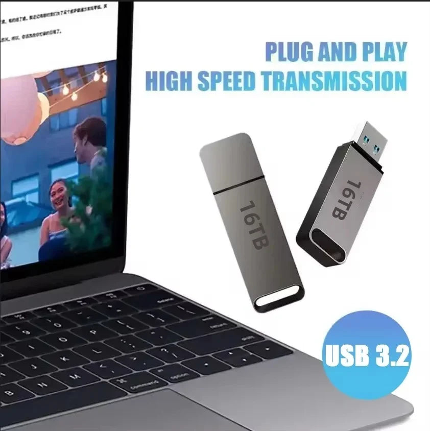 Clé USB portable SwiftDrive 3.2 — boîtier étanche, compatible Windows et Mac