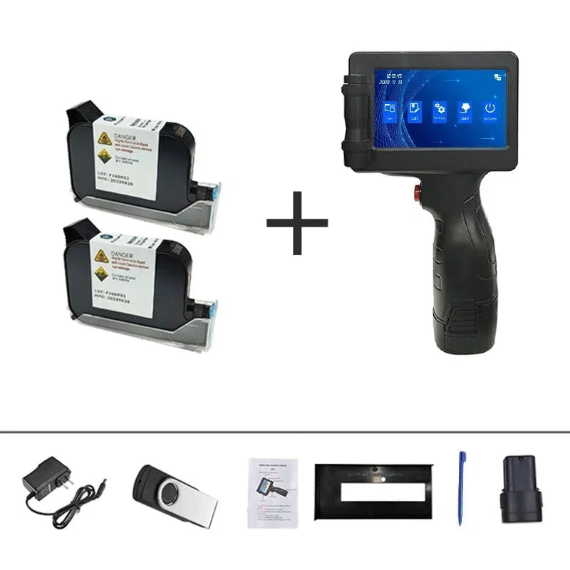 Tragbarer Handheld-Tintenstrahldrucker – Druck auf mehreren Oberflächen