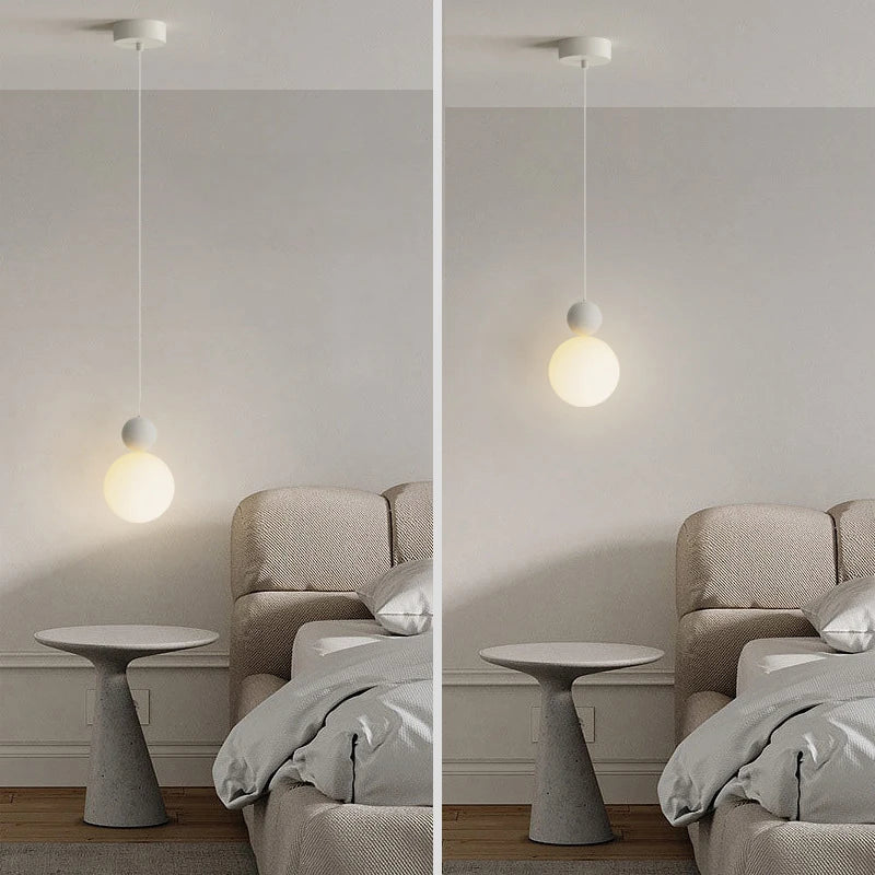 Nordic Light Scandinavian LED Pendant Lamp — Milky White Globe