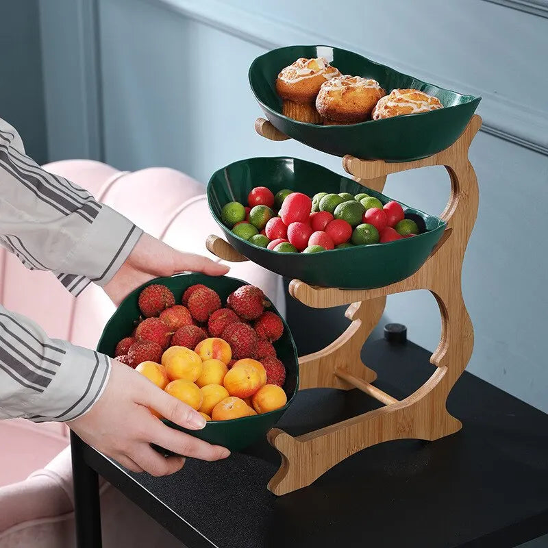 Présentoir à fruits métallique à étages FruitTower — Design peu encombrant