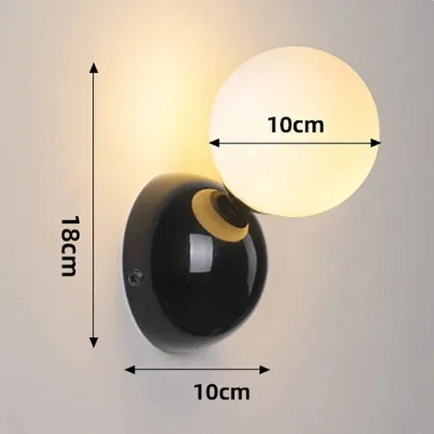 Quorra Cream Finish Wall Light With Frosted Glass Shade