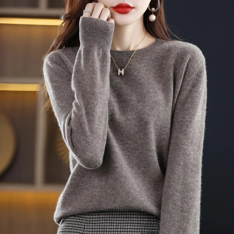 Maren 100% Pure Wool Cashmere Sweater — Loose-Fit Knit