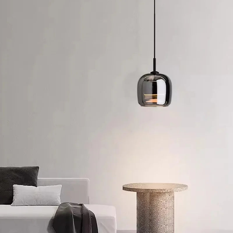 Nordisk LED-pendellampe i glas — moderne luksusbelysning