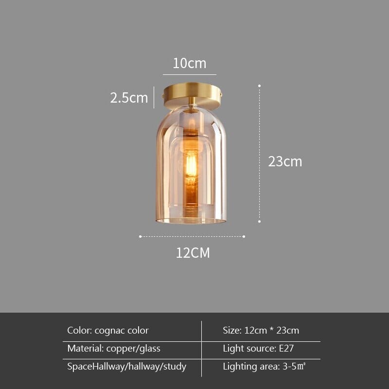 CelestiaNova Glass Sphere Wall Light For Your Living Room