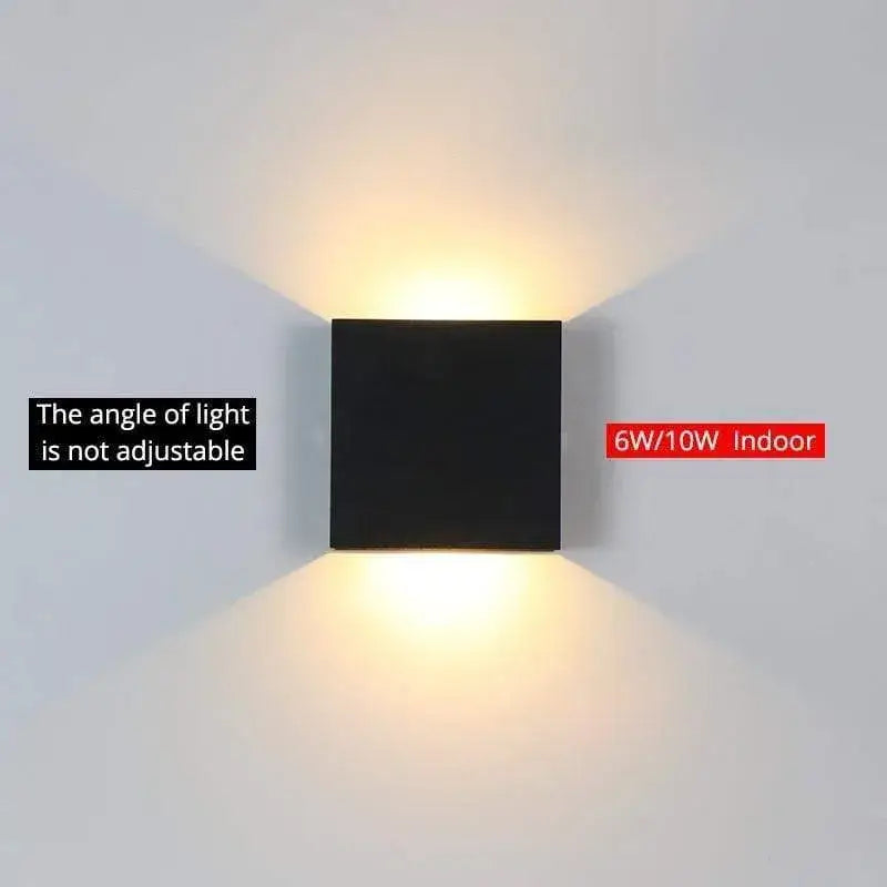Modern Outdoor Wall Light - Metal Design in Black/White/Grey for Corridor - Flindria