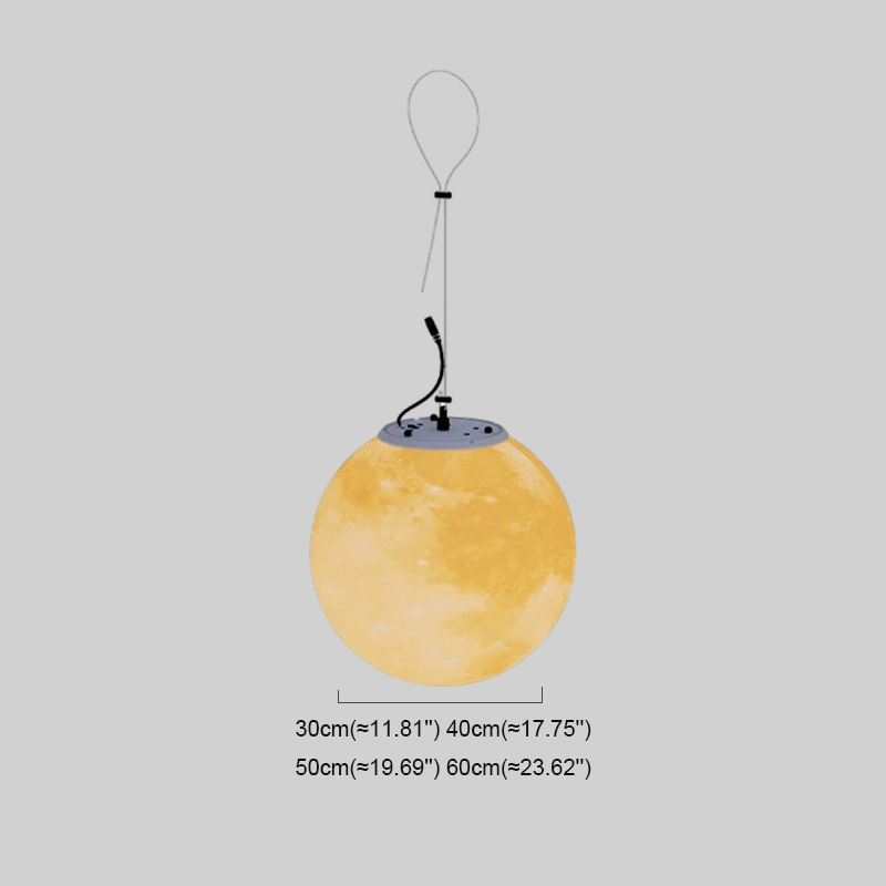 Nordic Solar Pendant Light - Waterproof Resin LED for Outdoor - Flindria