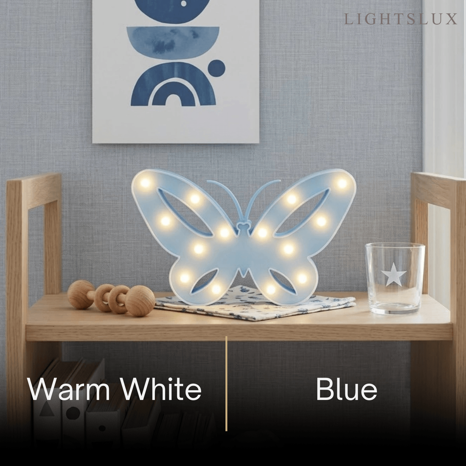 Art Deco růžová stolní lampa – ABS motýlkový design do ložnice – Flindria