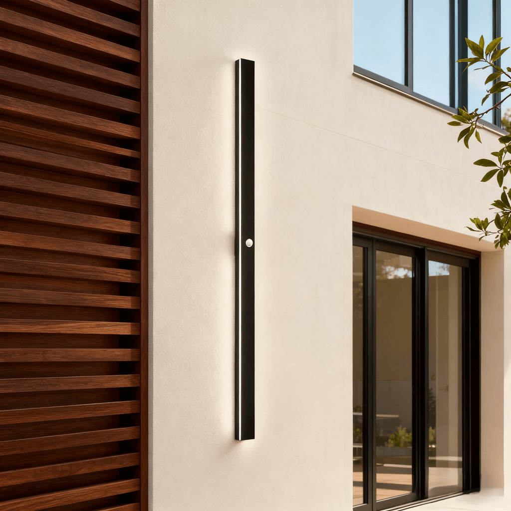 Minimalist Sensor Wall Lamp – Waterproof Linear for Courtyard - Flindria