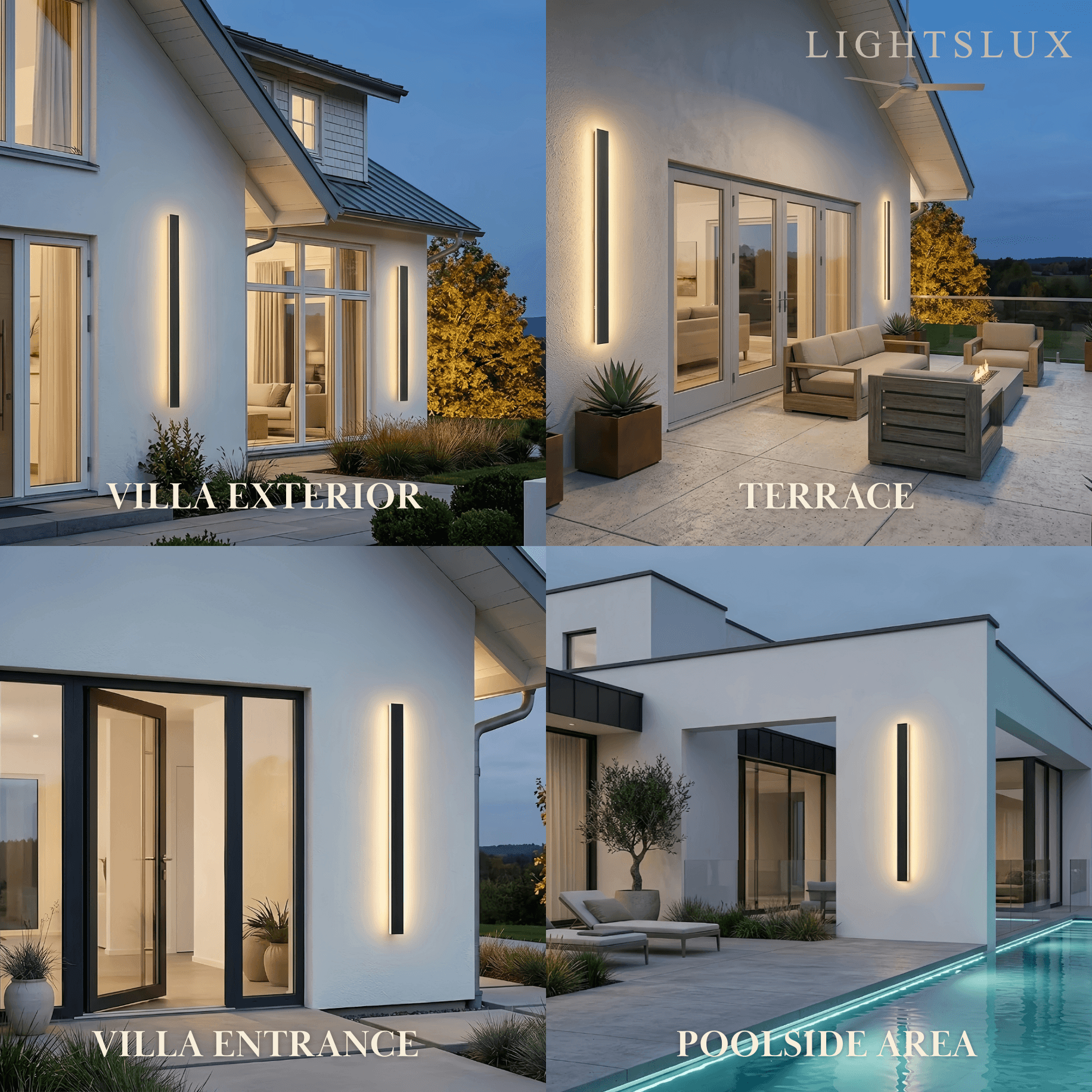 Minimalist Wall Lamp – Waterproof Linear for Outdoor - Flindria