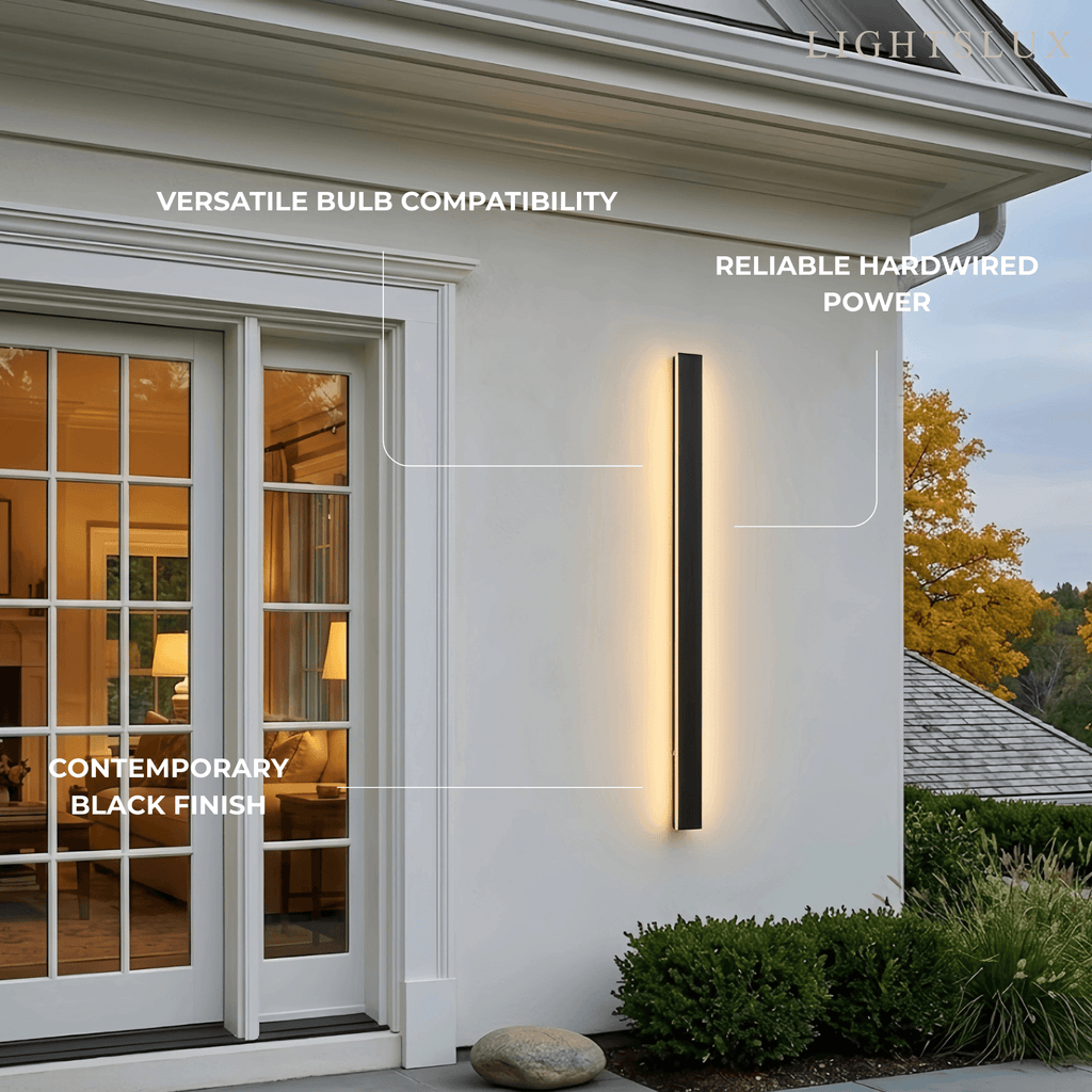 Minimalist Wall Lamp – Waterproof Linear for Outdoor - Flindria