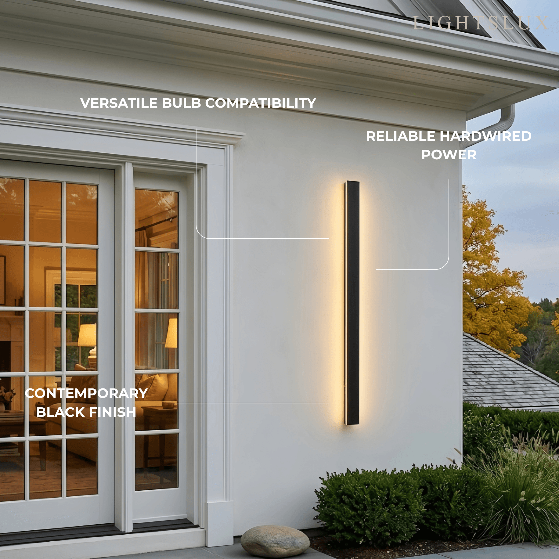 Minimalist Wall Lamp – Waterproof Linear for Outdoor - Flindria