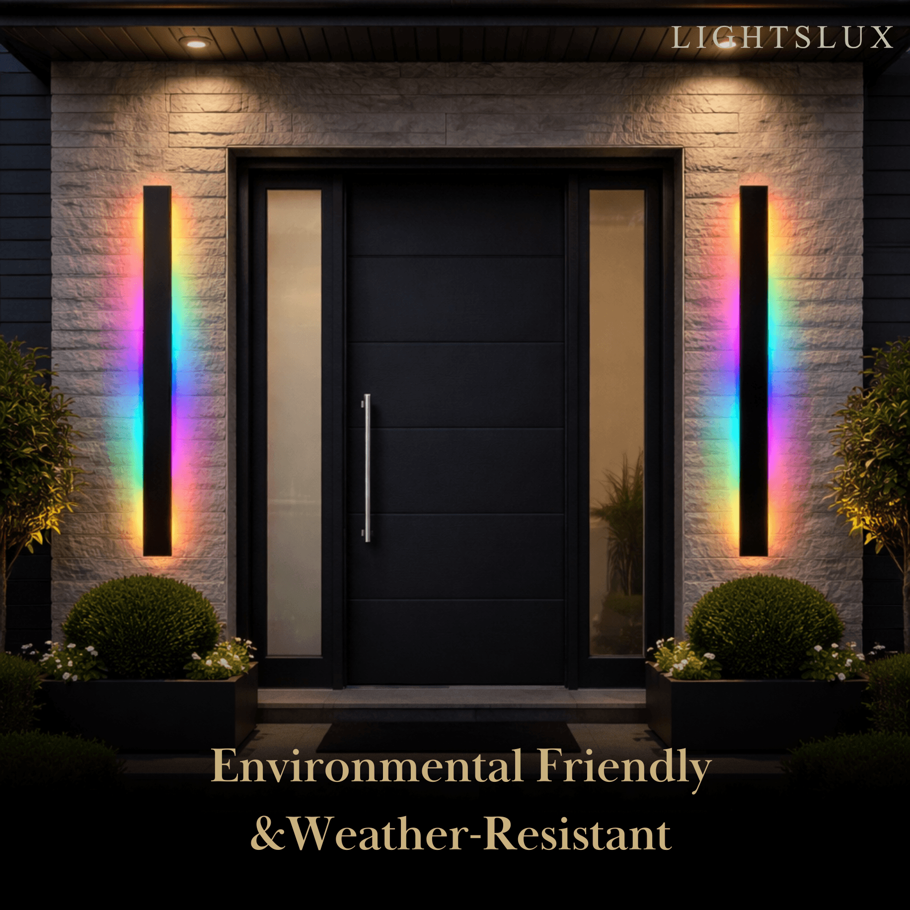 Minimalist Wall Lamp – Waterproof Linear for Outdoor（RGB） - Flindria