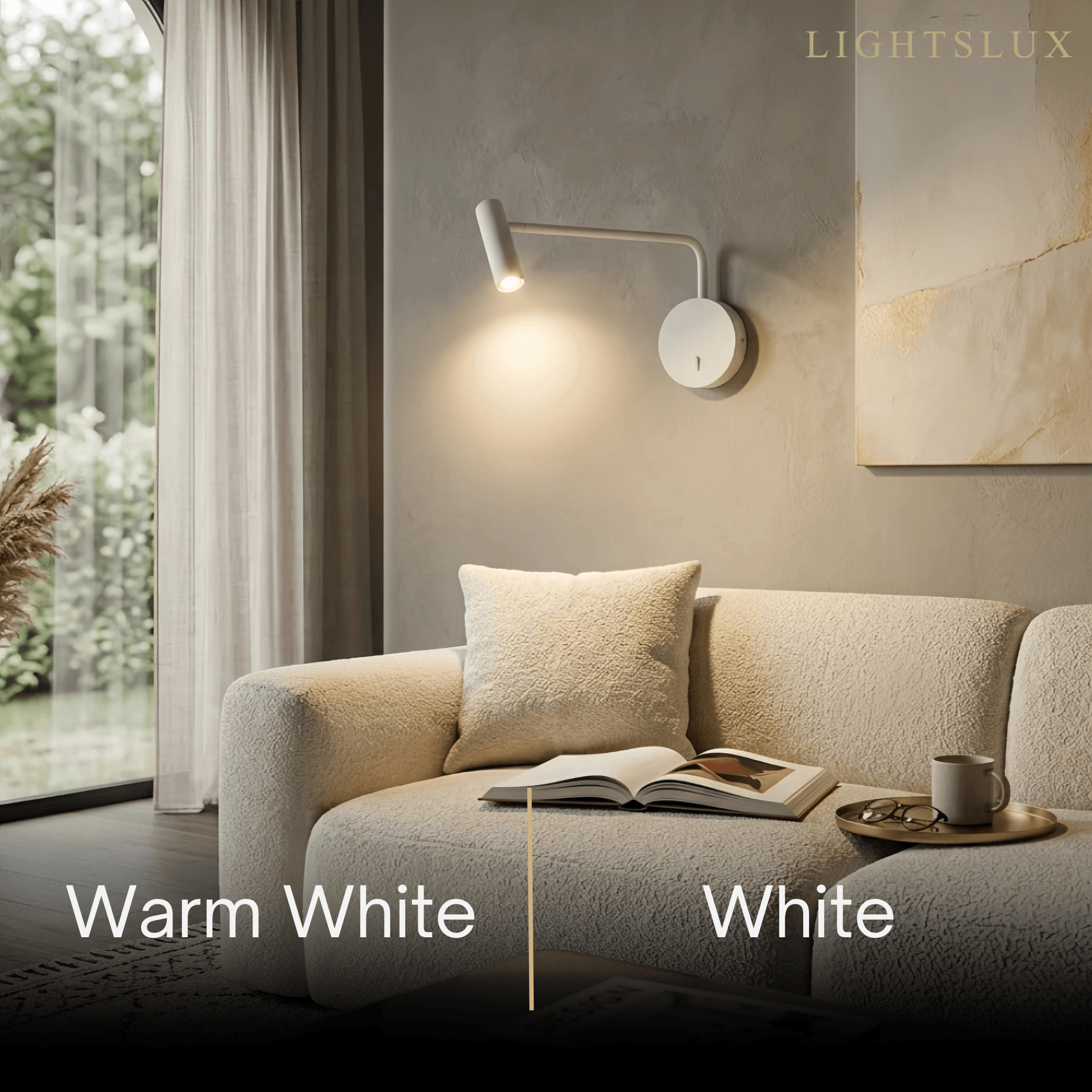Modern Metal Wall Lamp - Black/Gold Dual Finish for Bedroom/Living Room - Flindria