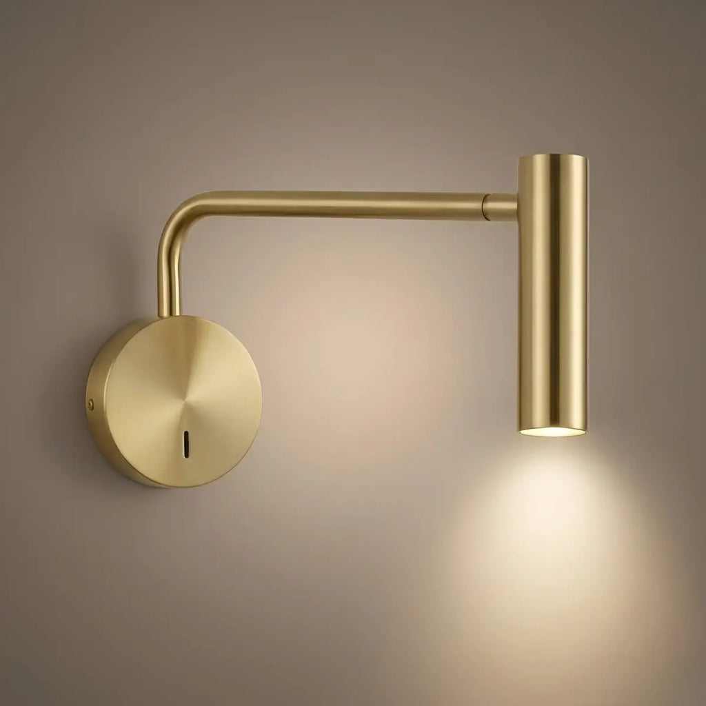 Modern Metal Wall Lamp - Black/Gold Dual Finish for Bedroom/Living Room - Flindria