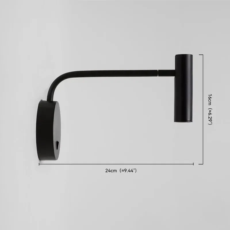 Modern Metal Wall Lamp - Black/Gold Dual Finish for Bedroom/Living Room - Flindria