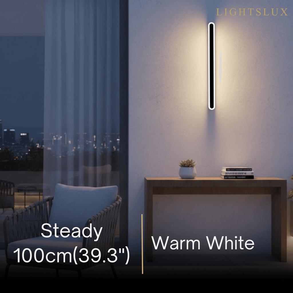 Modern Linear Outdoor Wall Lamp –  Sensor Light for Indoor/Outdoor - Flindria
