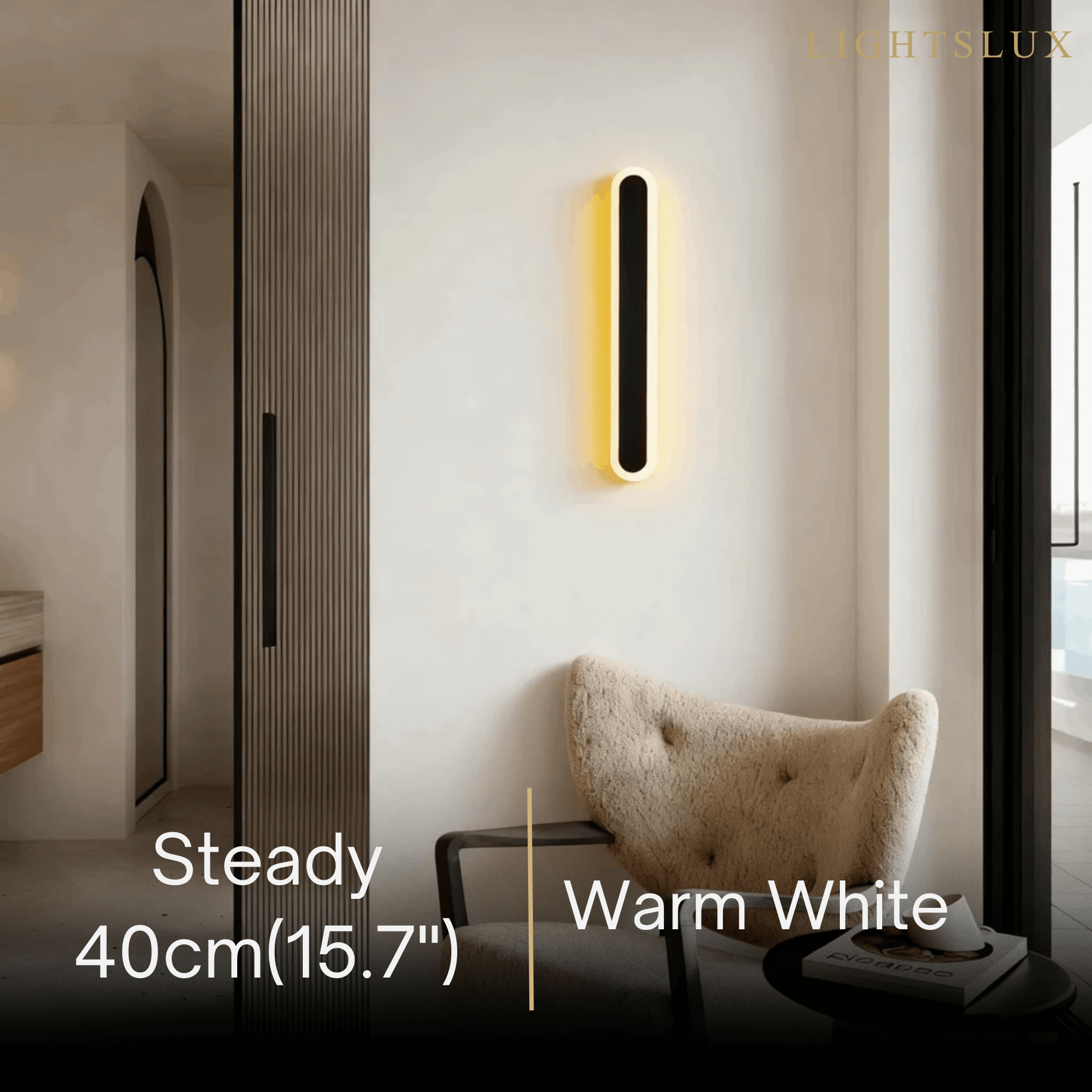 Modern Linear Outdoor Wall Lamp –  Sensor Light for Indoor/Outdoor - Flindria
