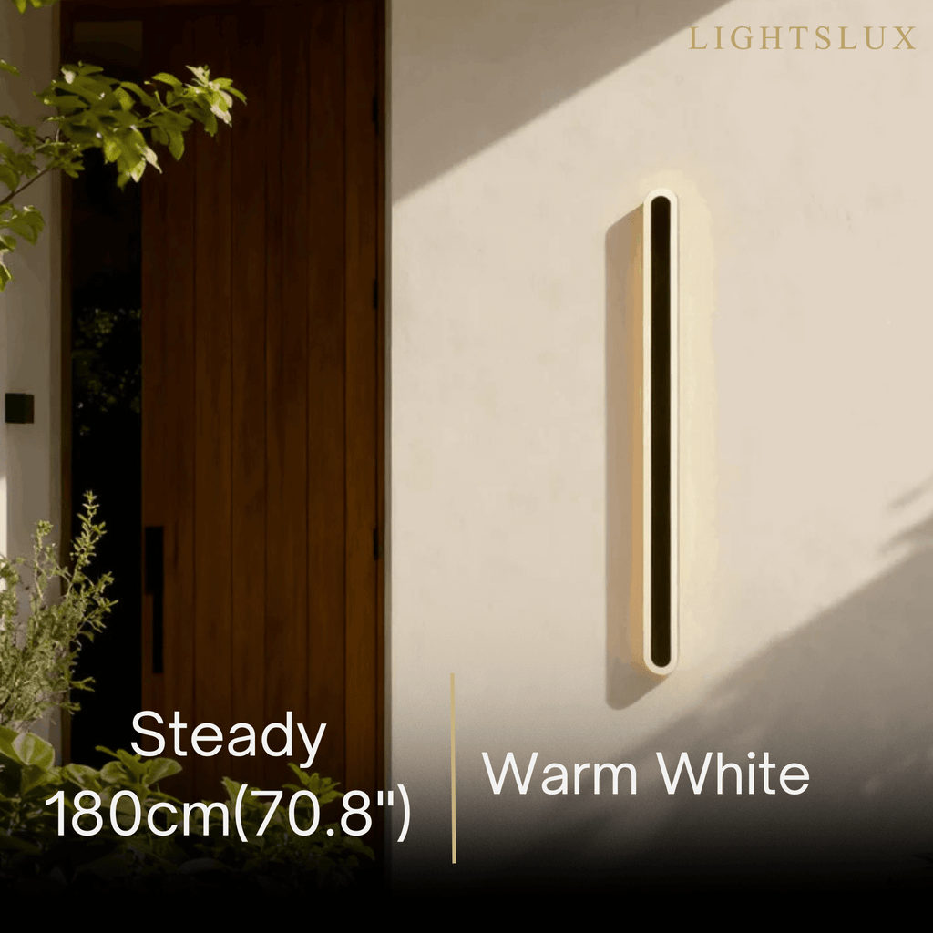 Modern Linear Outdoor Wall Lamp –  Sensor Light for Indoor/Outdoor - Flindria