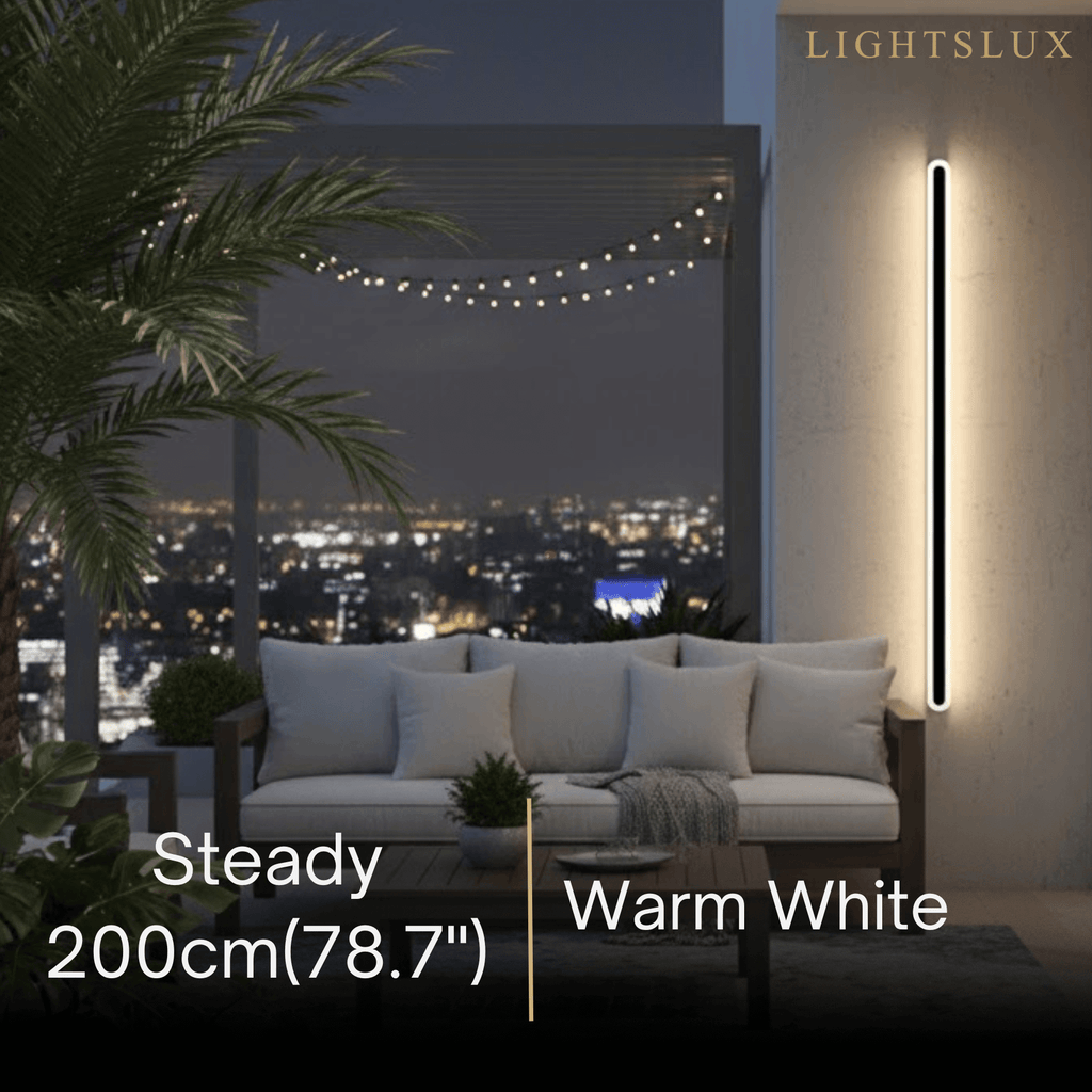 Modern Linear Outdoor Wall Lamp –  Sensor Light for Indoor/Outdoor - Flindria