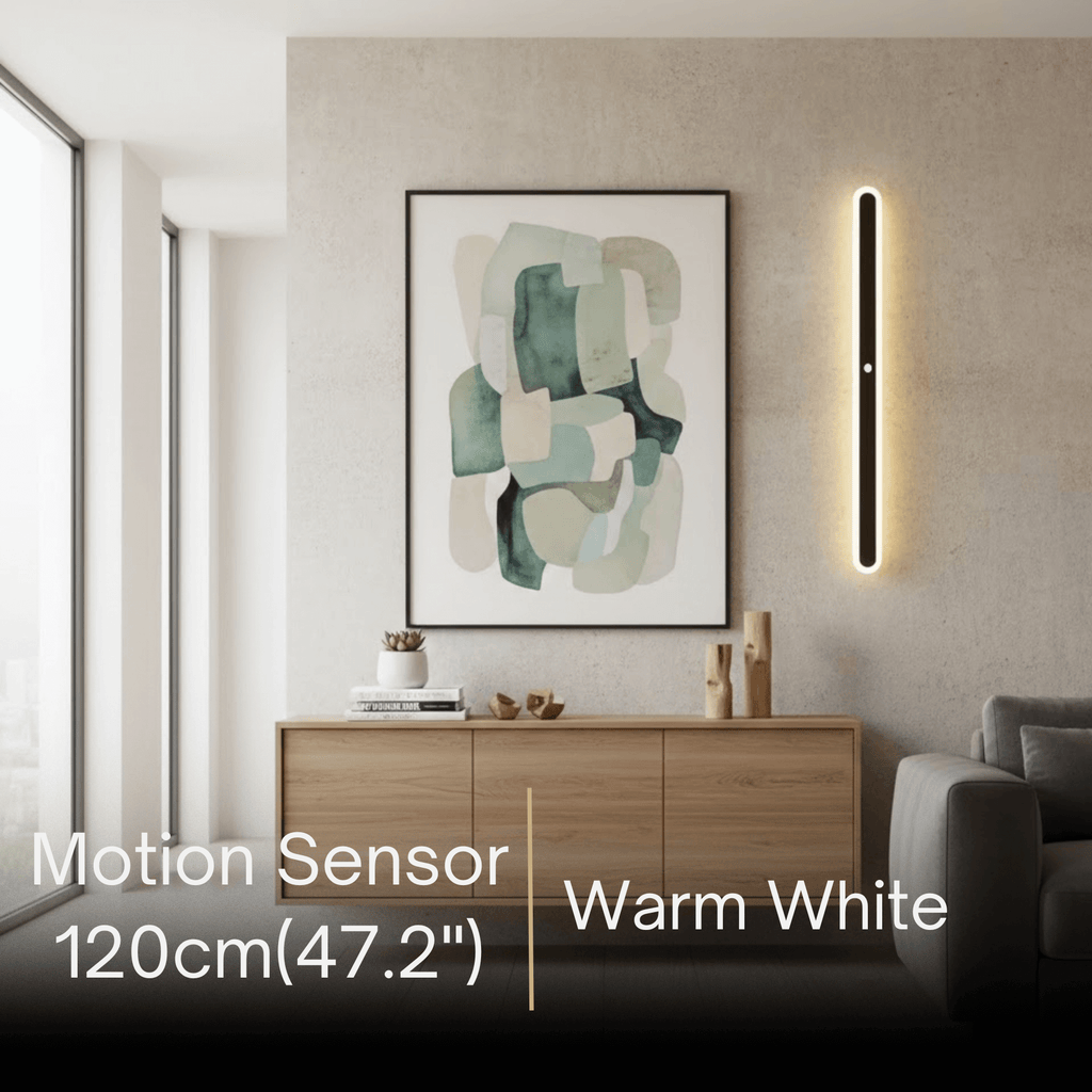Modern Linear Outdoor Wall Lamp –  Sensor Light for Indoor/Outdoor - Flindria