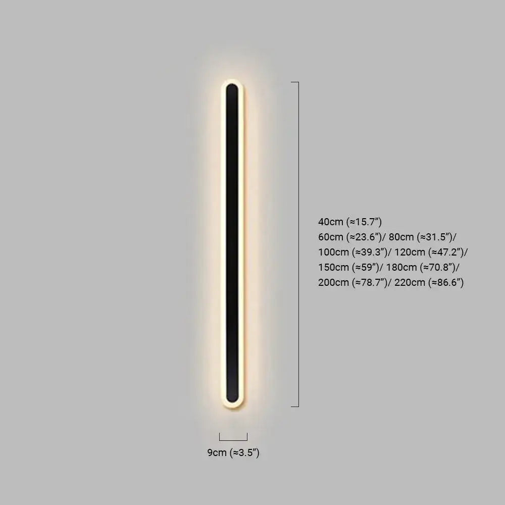 Modern Linear Outdoor Wall Lamp –  Sensor Light for Indoor/Outdoor - Flindria