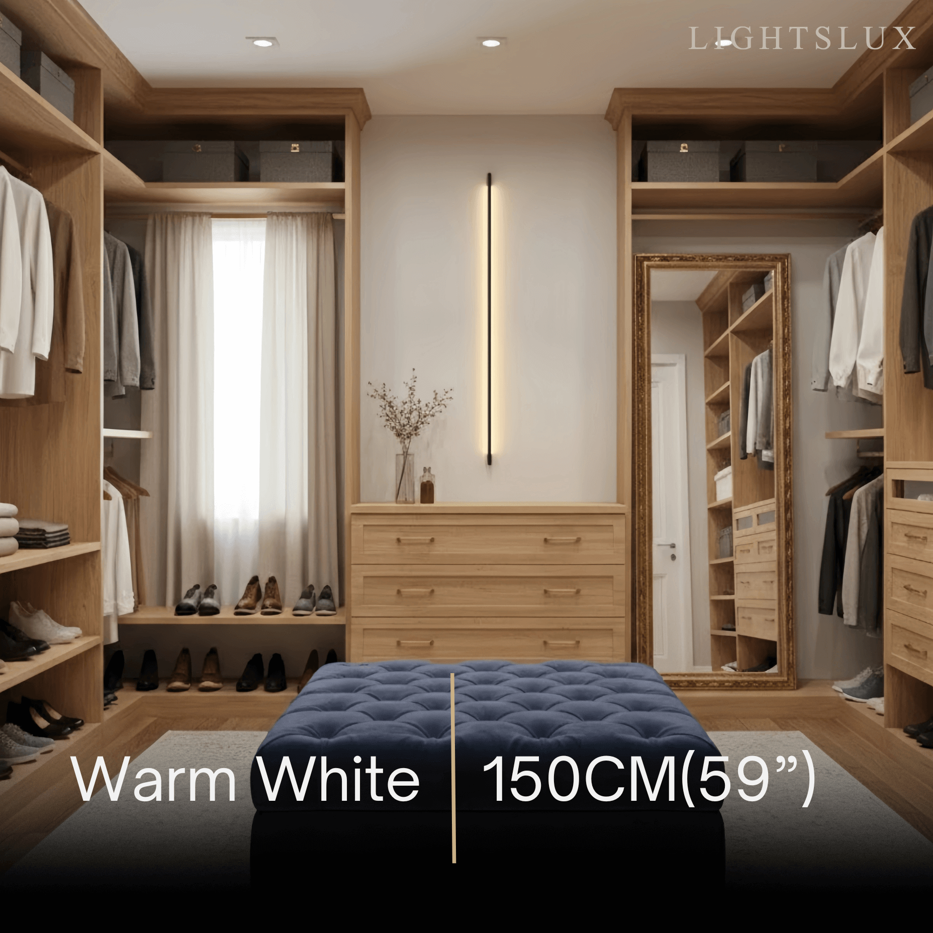 Modern Linear LED Wall Lamp – Black Wall-Mounted Light for Living Room - Flindria
