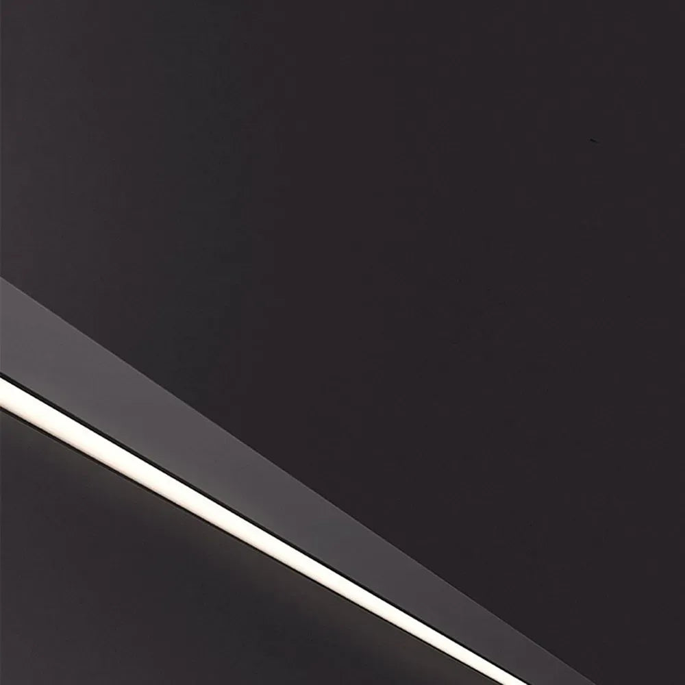 Modern Linear LED Wall Lamp – Black Wall-Mounted Light for Living Room - Flindria