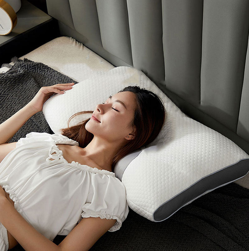 Oreiller ergonomique AstraNest — Soutien cervical stable, profil incurvé anatomique