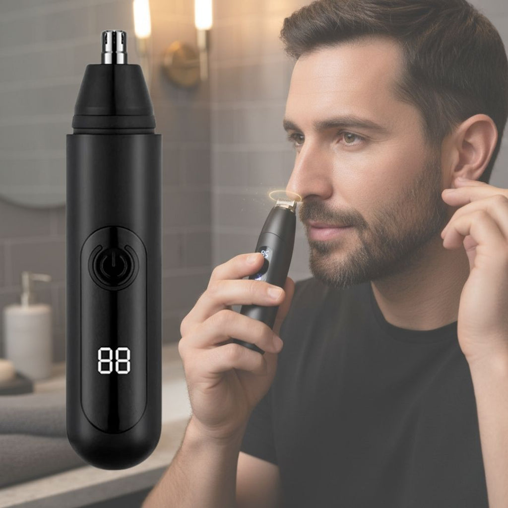 آلة تشذيب شعر الأنف للرجال AstraTrim — مقاومة للماء، تشغيل هادئ، USB-C