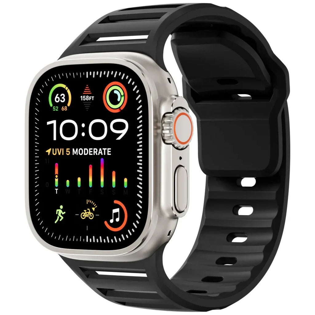 Sportarmband aus Silikon für die Apple Watch — atmungsaktives, flexibles Design