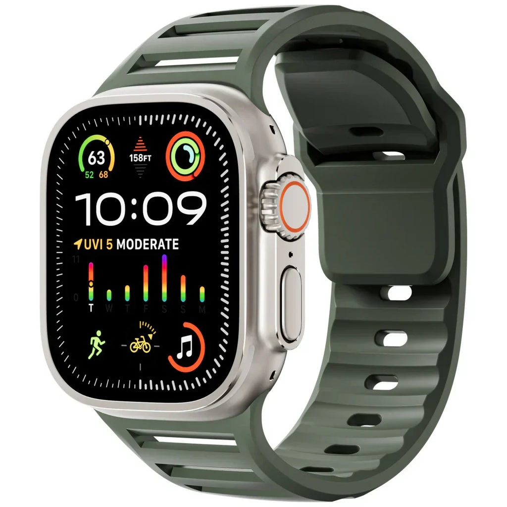 Sportarmband aus Silikon für die Apple Watch — atmungsaktives, flexibles Design