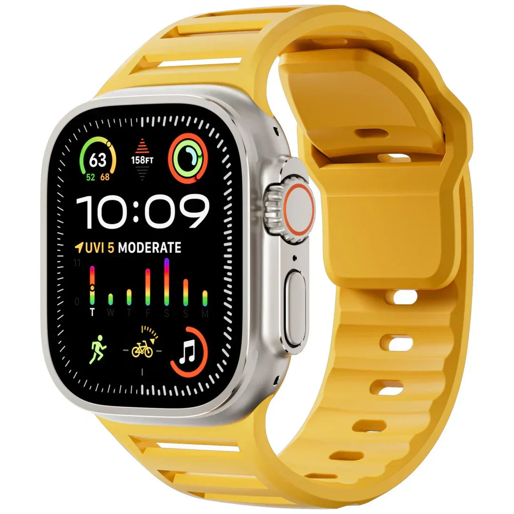 Sportarmband aus Silikon für die Apple Watch — atmungsaktives, flexibles Design