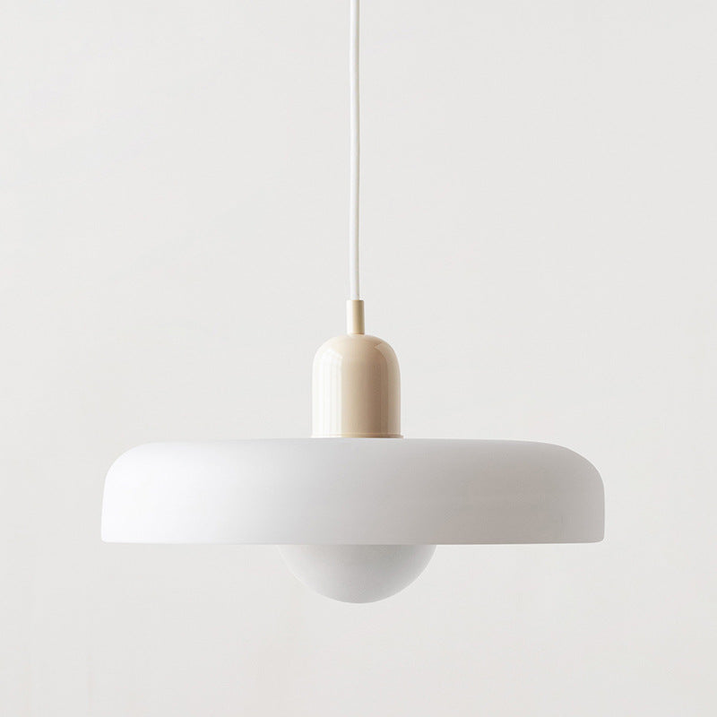 Liora Bauhaus Colored Glass Pendant Light - Adjustable Height Suspension