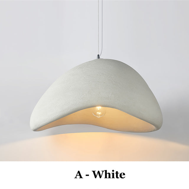 Lámpara colgante LED moderna de estilo nórdico wabi-sabi - Iluminación colgante ajustable para cocina, comedor y sala de estar