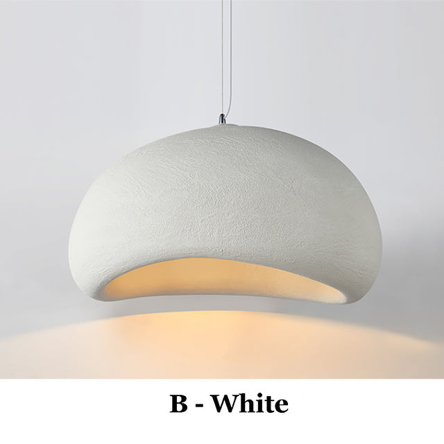 Lámpara colgante LED moderna de estilo nórdico wabi-sabi - Iluminación colgante ajustable para cocina, comedor y sala de estar