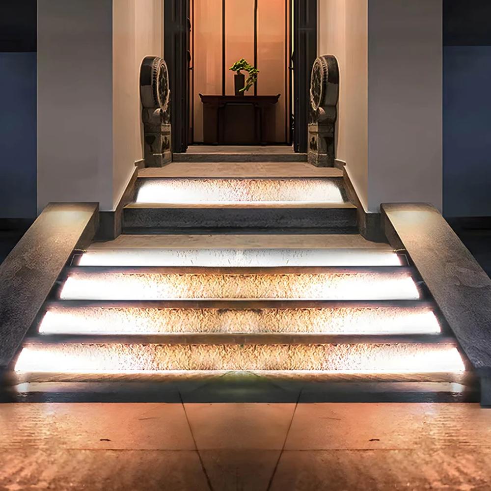 SolaraPath Solar Wireless Stair Lights For Outdoor Steps And Walkways