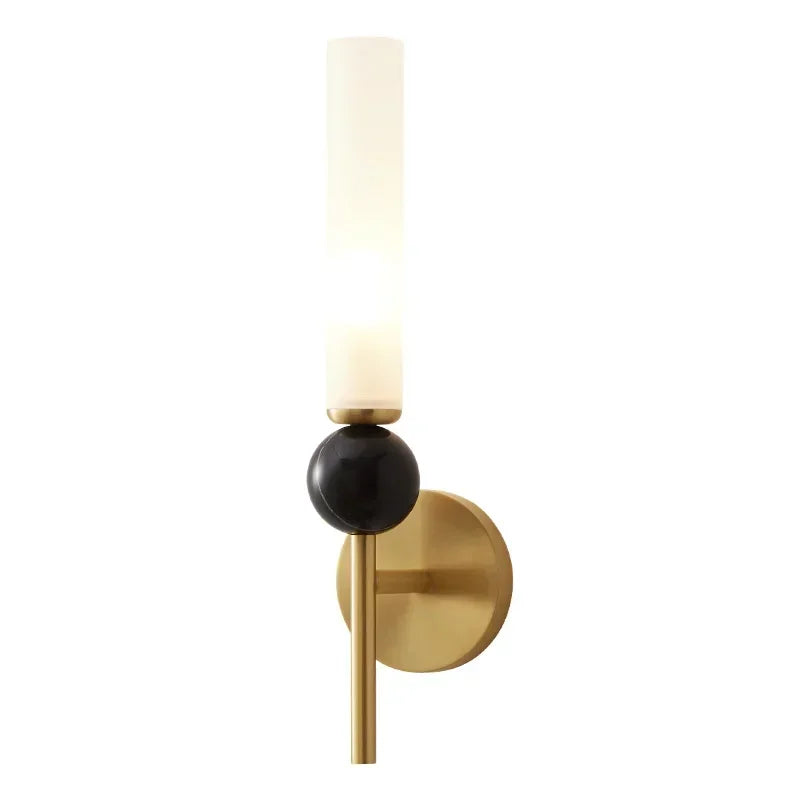 Sereno Wall Sconce Marble With Warm LED Glow For Living Rooms