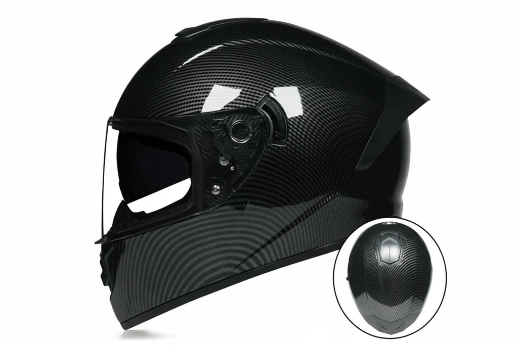 Capacete Integral LVS-701 — Sistema de Viseira Dupla, Proteção Térmica para o Inverno