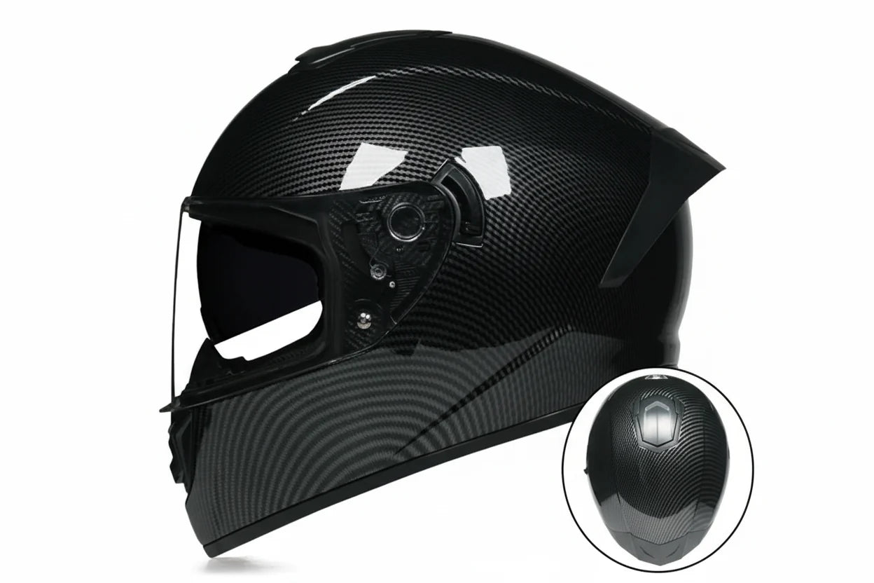Capacete Integral LVS-701 — Sistema de Viseira Dupla, Proteção Térmica para o Inverno