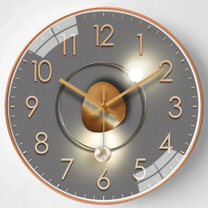 Horloge murale classique silencieuse Avelon — Mouvement sans tic-tac, une seule pile AA